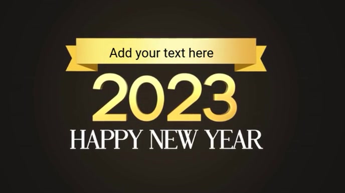 2023 happy new year 4k video template | PosterMyWall