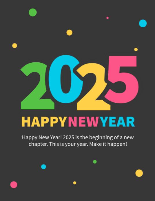 2023 happy new year colorful flyer poster Template | PosterMyWall