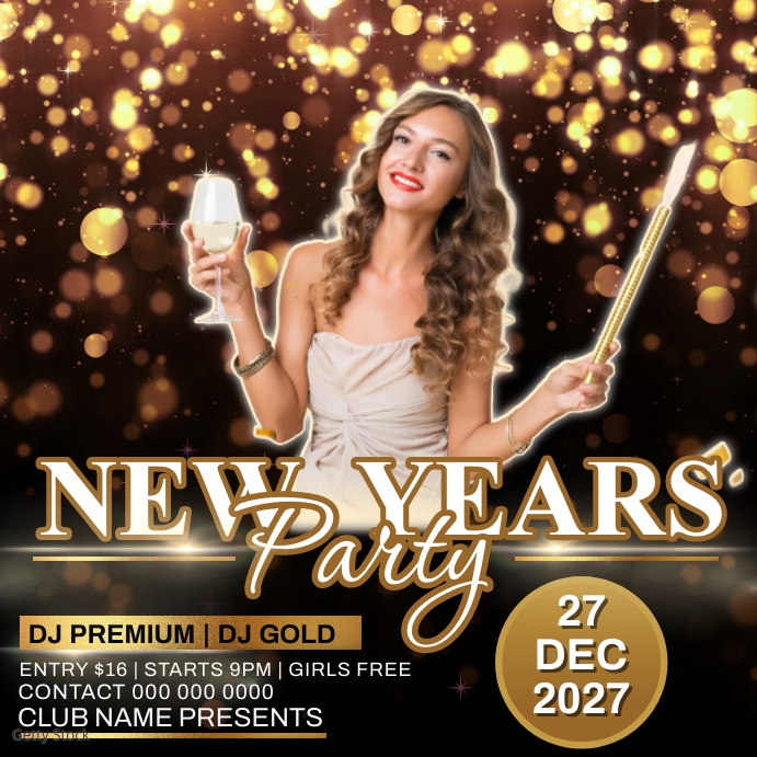 2023 HAPPY NEW YEAR PARTY EVENT TEMPLATE Instagram Plasing