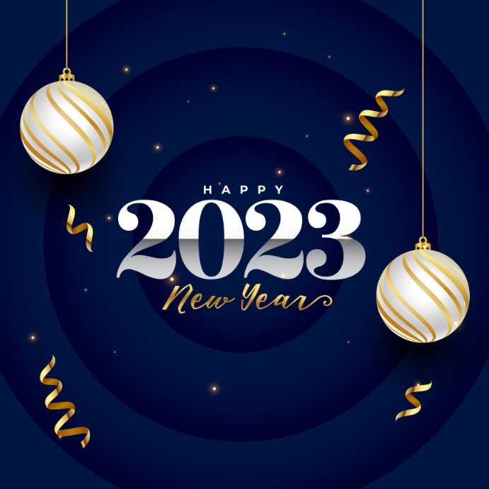 2023 happy new year poster design template | PosterMyWall