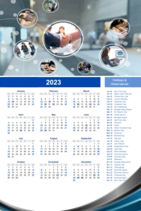 2023 New Year Calendar Template | PosterMyWall