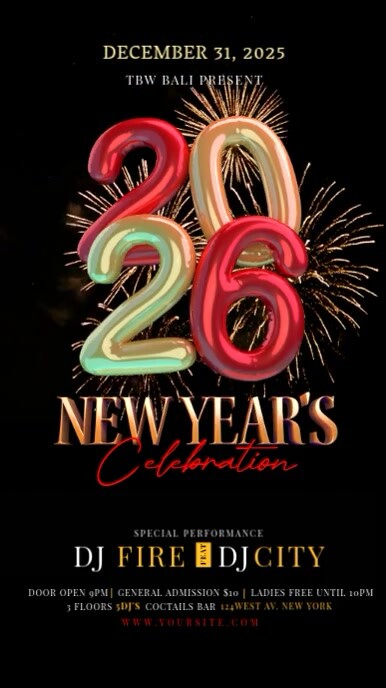 2025 New Year Celebration Instagram Template