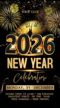 2026 New Year Tampilan Digital (9:16) template