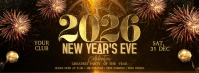 2026 New Year Фотография обложки профиля Facebook template
