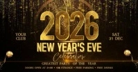 2026 New Year Facebook Event Cover template