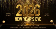 2026 New Year Okładka wydarzenia na Facebooku template