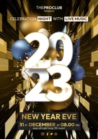 2023 New Year Greeting Video A4 template