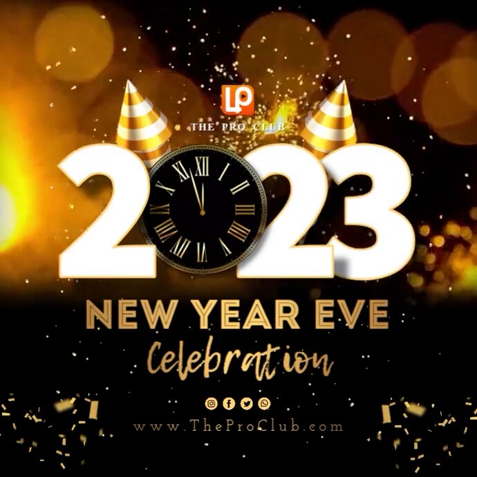 2023 New Year Video Ads Instagram Post template