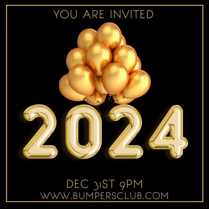 2024 New Years Party Night Video Template Instagram Post