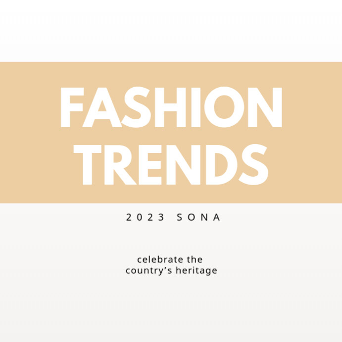 2023 SONA Fashion Trends Instagram Post template