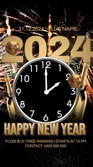 2024 Countdown Video Template | PosterMyWall