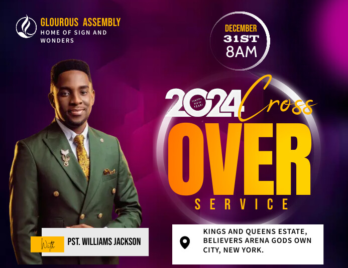 Copy of 2024 cross over crossover service christmas a | PosterMyWall