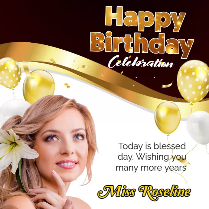 2025 happy birthday bash celebration Template PosterMyWall