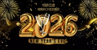 2026 New Year Cover ng Facebook Event template