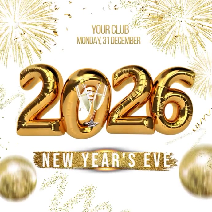 2026 New Year Instagram 帖子 template