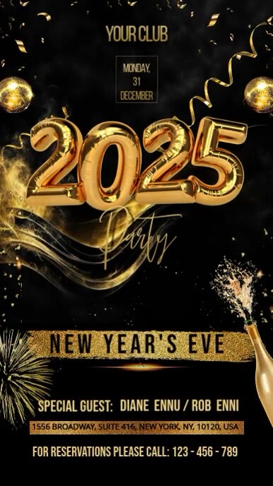 2024 New Year Instagram-verhaal template