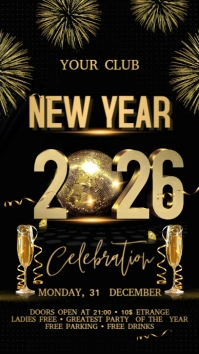 2026 New Year Display template