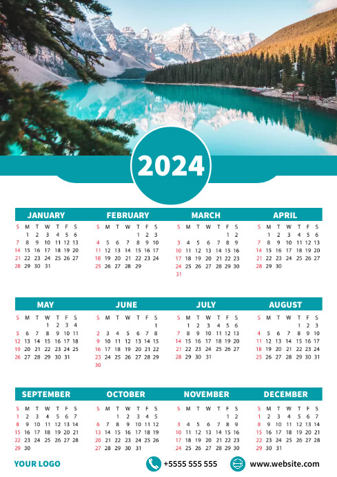 2024 printable calendar design Template PosterMyWall 2024 printable calendar design Template PosterMyWall