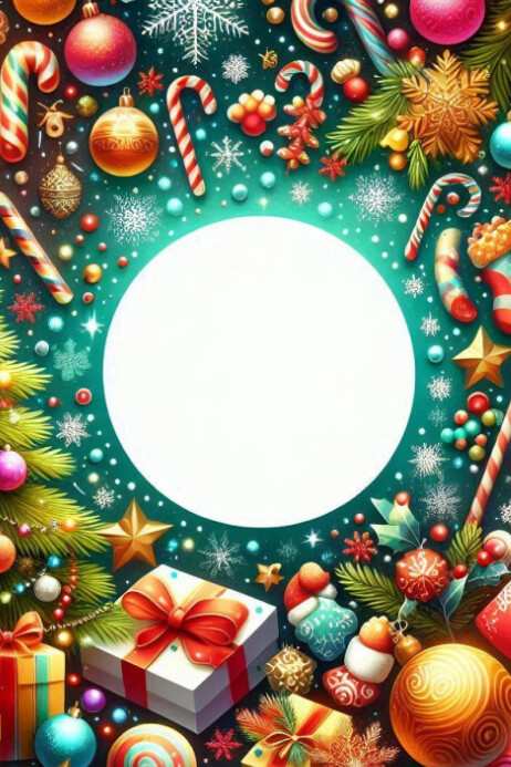 2024 template for Xmas banner Poster