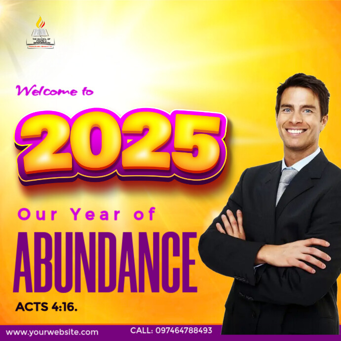 Year of Abundance Instagram Post template