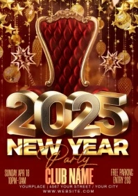 2025, happy new year 2025, happy new year 2025 greeting, new year 2025, A3 template