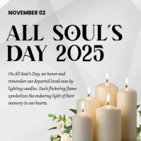 2025 All Soul's Day Ads Instagram Post template