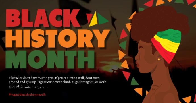 2025 Black History Banner Isithombe Esabiwe ku-Facebook template