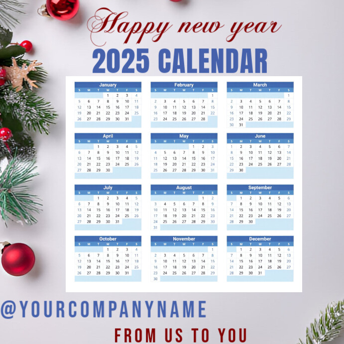 Calendar Ad Sample 2025 Calendar Poster Ad Design Template | PosterMyWall