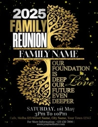 2025 Family Reunion Рекламная листовка (US Letter) template