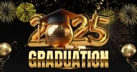 2025 Graduation Portada de evento de Facebook template