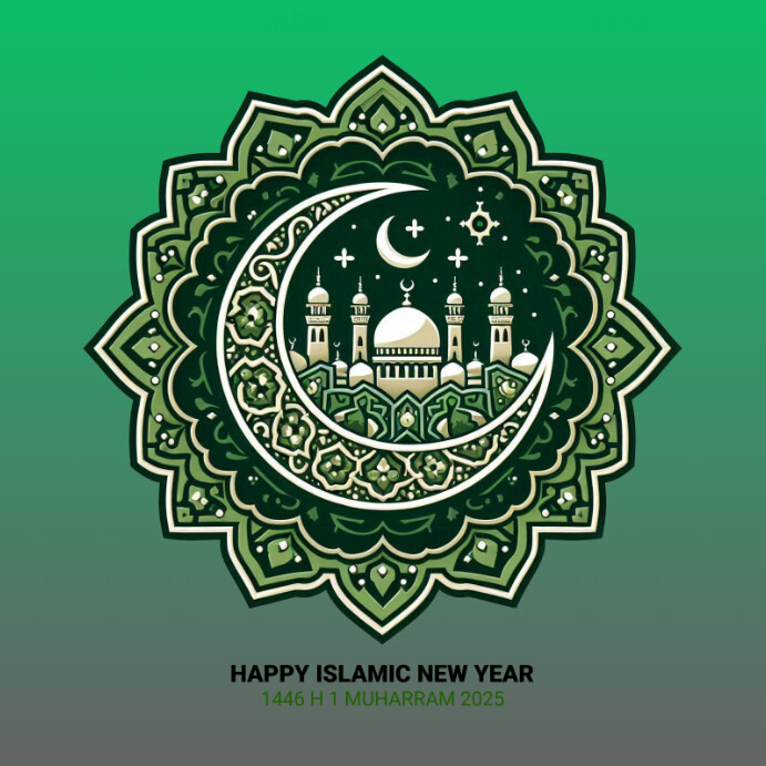 2025 Islamic new year flyer template Pos Instagram