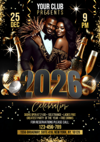 2026 New Year A2 template