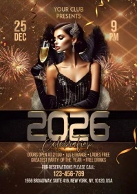 2026 New Year A2 template