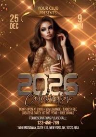 2026 New Year A2 template