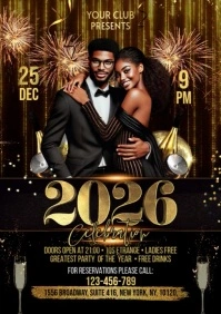 2026 New Year A2 template
