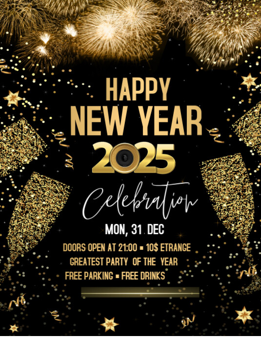 2025 New Year Template PosterMyWall