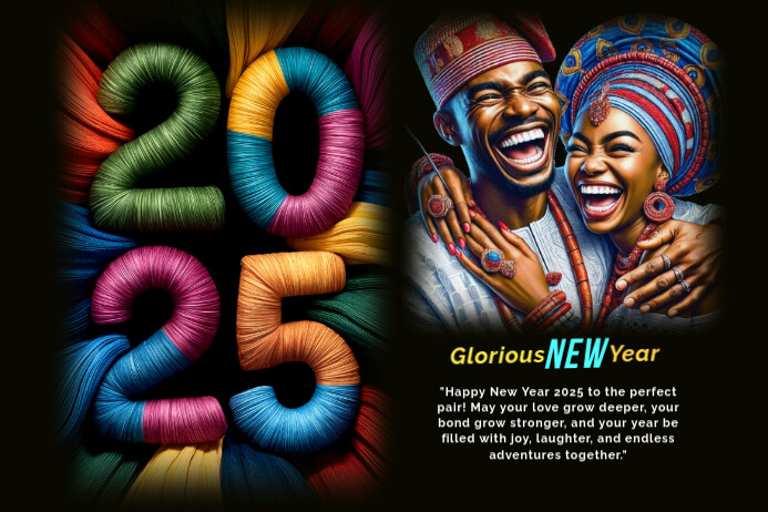 2025 new year 海报 template