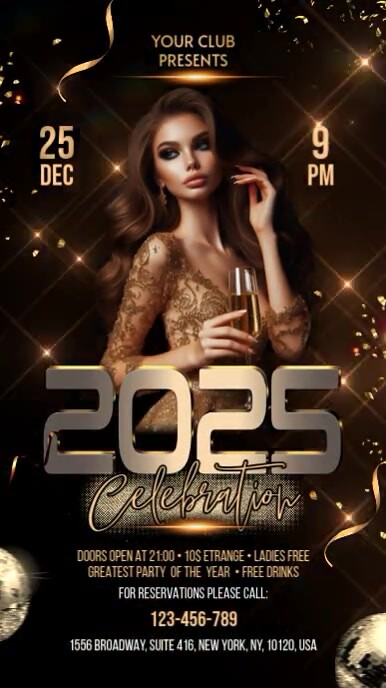 2025 New Year Instagram-verhaal template