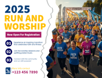2025 Run And Worship Flyer template