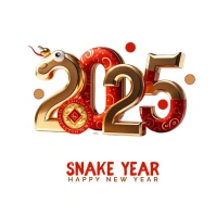 2025 Snake Year Logo template