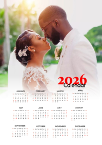 2026 calendar design A2 template
