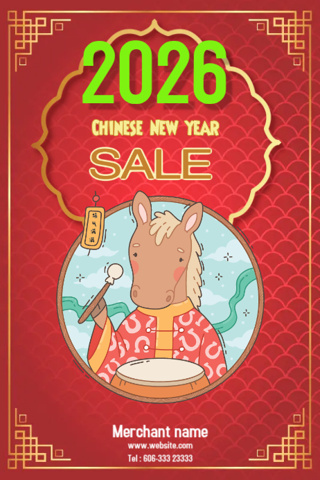 2026 Chinese New Year Template | PosterMyWall