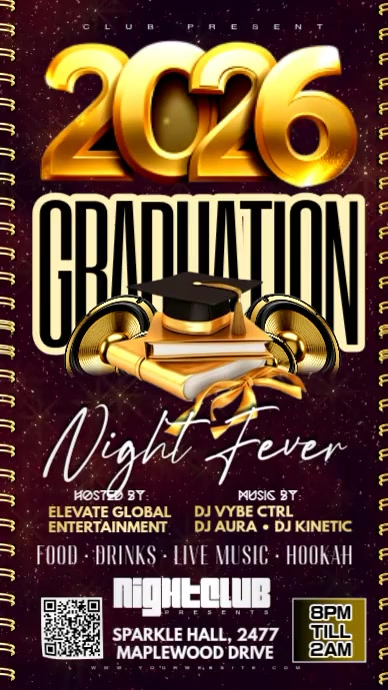 Graduation Night Party Template | PosterMyWall