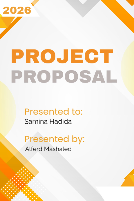 White Project Proposal Posters Template | PosterMyWall