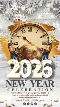 2026 New Year Celebration Instagram Story template