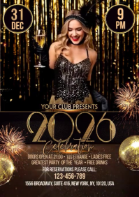 2026 New Year A2 template