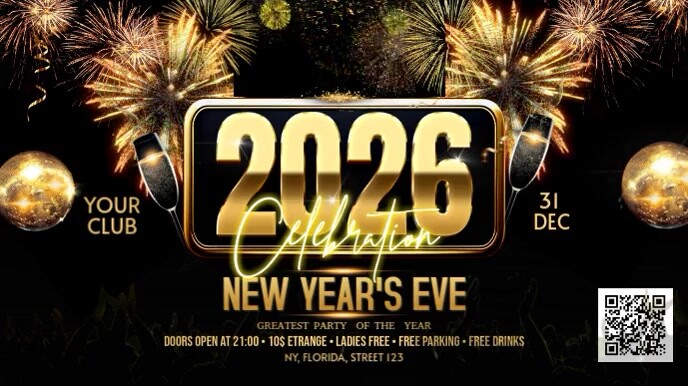 2026 New Year Tampilan Digital (16:9) template