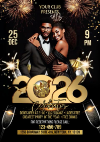 2026 New Year A2 template