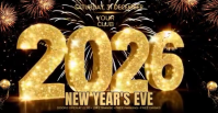2026 New Year Facebook Event Cover Facebook-Veranstaltungscover template
