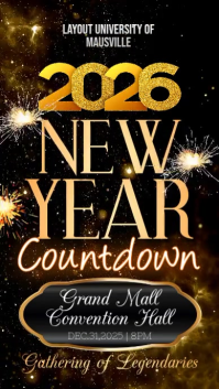 2026 New Year Party Instagram Story template